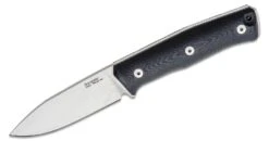 Lionsteel Fixed Blade SLEIPNER Satin G10 Handle, Leather Sheath B35 GBK