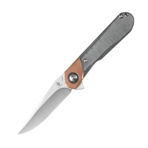 Kizer Comet Liner Lock Knife Copper & Black Micarta - V3614C3