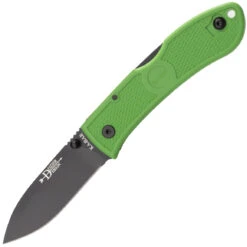KA-BAR Dozier Foding Hunter Kelly Green Handle, Black Blade 4062KG
