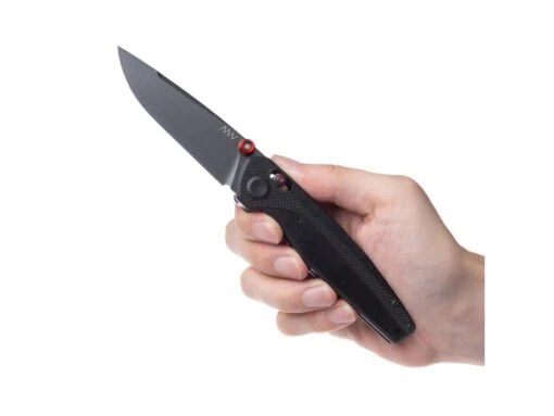 ANV Knives ANVA200-001 A200 Sleipner DLC Alock G10 Black – Bild 5