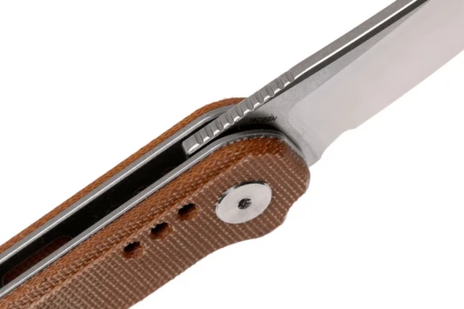 Bestech SYNTAX 14C28N, Stone Wash+satin, Natural Micarta BG40E – Bild 6