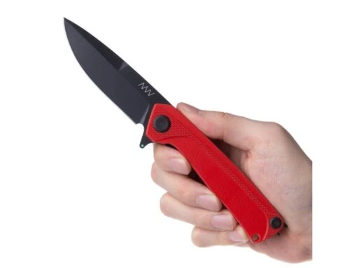ANV Knives ANVZ100-025 Z100 Sleipner DLC Black Plain Edge Liner Lock G10 Red – Bild 2