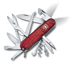 Victorinox 1.7915.T Huntsman Lite Taschenmesser Transparentes Rot