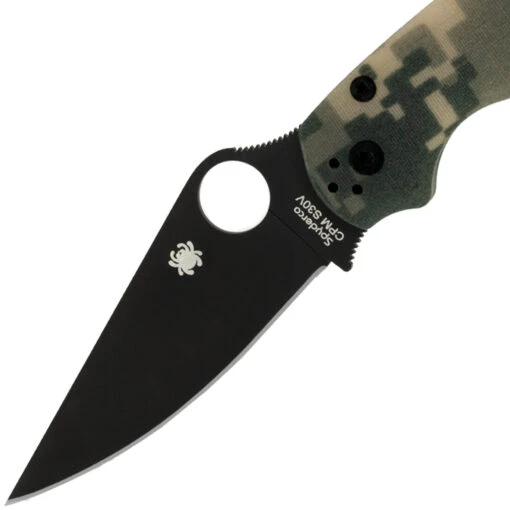 Spyderco C81GPCMOBK2 Para Military 2 G-10 Camo Black Blade – Bild 2