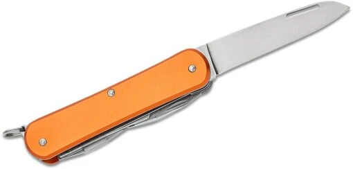 Fox Knives FOX VULPIS FOLDING KNIFE STAINLESS STEEL N690co POLISH BLADE,ALLUMINIUM ORANGE HANDLE – Bild 4