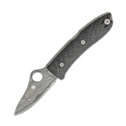 Spyderco LionSteel SpyOpera Carbon Fiber Damasteel-Thor C255CFPD
