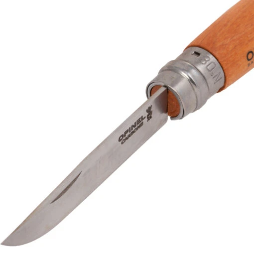 Opinel 113080 N08 Carbon Griff Aus Buchenholz – Bild 3