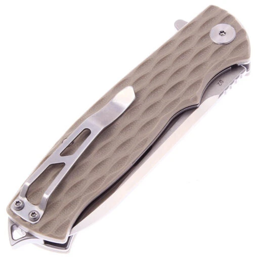 Bestech GRAMPUS D2, Stone Wash+satin, Beige G10 BG02C – Bild 4