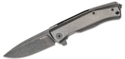 Lionsteel Folding Knife M390 Blade, Titanium Handle, FULL OLD BLACK MT01B BW