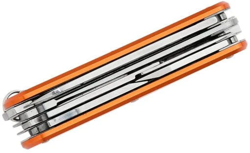 Fox Knives FOX VULPIS FOLDING KNIFE STAINLESS STEEL N690co POLISH BLADE,ALLUMINIUM ORANGE HANDLE – Bild 7