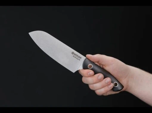 Böker Manufaktur 130366 Saga Santoku Griff Aus Grenadillholz – Bild 4