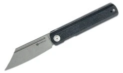 SENCUT Bronte Black Micarta Handle Gray Stonewashed 9Cr18MoV Blade SA08A