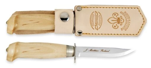 Marttiini Scout's Knife Stainless Steel/birch/leather 508010