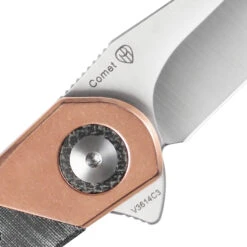 Kizer Comet Liner Lock Knife Copper & Black Micarta - V3614C3 -Messerladen 9f796d6d9799c4c23213c6b03a47ab06