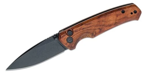 Civivi C20076-3 Altus Button Lock, Black Stonewashed/Cuibourtia Wood – Bild 2