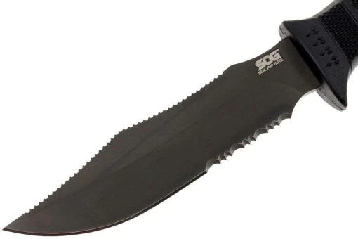 SOG SEAL PUP ELITE - KYDEX SHEATH - BLACK TINI, PARTIALLY SERRATED SOG-E37T-K – Bild 3