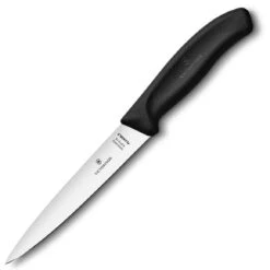 VICTORINOX Swiss Classic Filetiermesser 16 Cm, Flexi, Schwarz 6.8713.16B