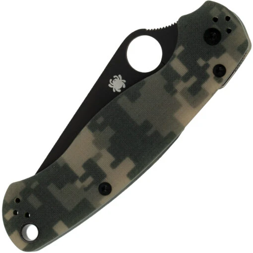 Spyderco C81GPCMOBK2 Para Military 2 G-10 Camo Black Blade – Bild 4