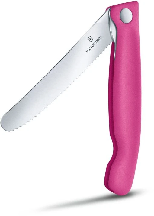 Victorinox 6.7836.F5B Swiss Classic Tomatenmesser Faltbar, Rosa – Bild 3