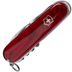 Victorinox 1.3713.T Huntsman Taschenmesser Transparentes Rot -Messerladen cf802e8e7bc448c2b3a8724ca071a7d2