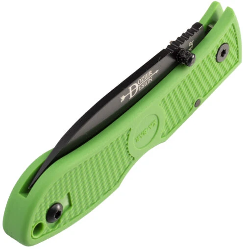 KA-BAR Dozier Foding Hunter Kelly Green Handle, Black Blade 4062KG – Bild 5