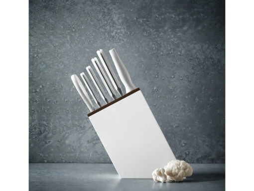 WUSTHOF CLASSIC WHITE Knife Set 6-pieces "bread Knife Version" With Slim Knife Block – Bild 3
