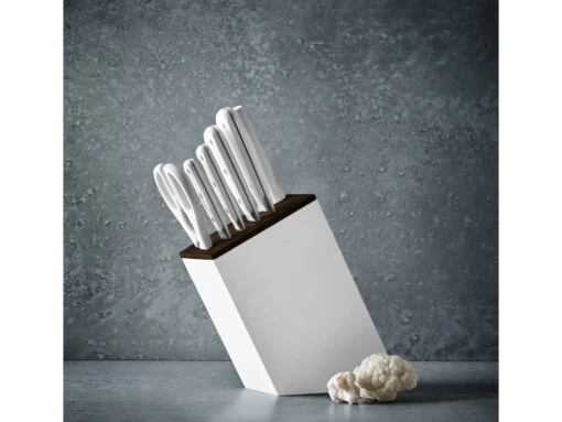 WUSTHOF CLASSIC WHITE Knife Set 6-pieces "bread Knife Version" With Slim Knife Block – Bild 2