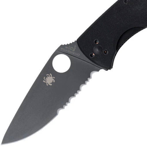 Spyderco C122GBBKPS Tenacious G-10 Black Black Blade – Bild 2