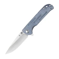 Kizer Justice Liner Lock Knife Blue Denim Micarta - V4543N3