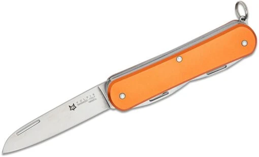 Fox Knives FOX VULPIS FOLDING KNIFE STAINLESS STEEL N690co POLISH BLADE,ALLUMINIUM ORANGE HANDLE – Bild 3